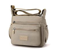 Wafybsre Borsa per Donna Multitasca Borsa a Tracolla con Tracolla Regolabile (Cachi)