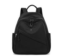 Wafybsre Zaino per le Donne Piccolo, Mini Nylon Zaino da Viaggio Borsa, Borsa a tracolla Carino Leggero Daypack (Nero)