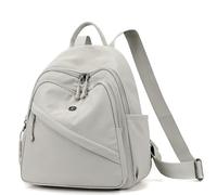 Wafybsre Zaino per le Donne Piccolo, Mini Nylon Zaino da Viaggio Borsa, Borsa a tracolla Carino Leggero Daypack (Grigio chiaro)