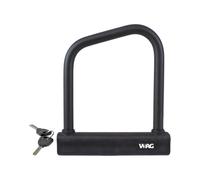 WAG LUCCHETTO ANTIFURTO AD ARCO U-LOCK 18mm MEDIUM NERO PER BICICLETTA