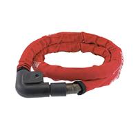 WAG LUCCHETTO CAVO RINFORZATO PITONE 22mm NERO ROSSO 1.2 METRI PER BICICLETTA
