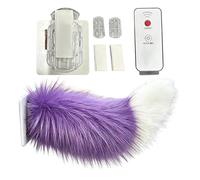 Wagging Tail Decor - Remote Control Rechargeable Fuzzy Motion Accessory Cute Realistic Moving Ornament | Wagging Tail Decor Vehicle RV Truck Motorcycle Home SUV Travel Holiday Birthday Fun Display