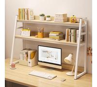 Wagli, scrivania bianca con 4 ripiani, stile minimalista, per ufficio, elegante mensola da scrivania per casa e ufficio, 95 x 32 x 90 cm, perfetta per una gestione efficiente dello spazio di lavoro