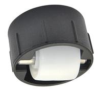 Wagner 01705301 - Rotella a rullo, diametro 15 mm, alloggiamento in plastica nera, Ø 25/26 x 13/5 mm, perno in metallo, portata 50 kg, prodotto in Germania