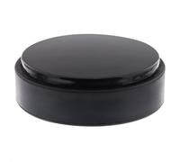 Wagner 15510911 - Fermaporta per pavimento Black Deluxe, Ø 50 x 15 mm, in plastica di alta qualità, colore nero lucido, autoadesivo, rimovibile senza lasciare residui