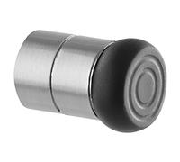 Wagner 15511411 - Fermaporta da parete e pavimento KOMBI STICK BIG - Diametro Ø 20/25 x 30 mm regolabile tramite maglie in zinco pressofuso satinato, protezione dagli urti in gomma termoplastica nera,