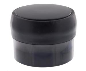 Wagner 15522511 - Fermaporta per pavimento Black Deluxe, Ø 40 x 30 mm, plastica di alta qualità, colore nero lucido, autoadesivo, rimovibile senza lasciare residui