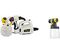 Wagner 2361524 Spruzzatore di Vernice Elettrico W 450 per Pareti/Soffitti + Serbatoio Spray per Legno/Metallo per Finiture Particolarmente Lisce, Contenitore 600 Ml