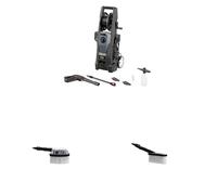 WAGNER 3-in-1 Car Care Kit: Idropulitrice Aquastorm Premium, Spazzola rotante e Spazzola per lavaggio - ideale per auto, moto e camper