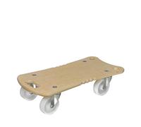 WAGNER Carrello da trasporto - ERGO - 57,5 x 29 x 13,5 cm, pannello multiplex betulla 18 mm, FSC®, maniglie ergo, rotelle per mezzi di trasporto Ø 100 mm, portata 400 kg - 20132901