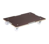 WAGNER Carrello da trasporto MM 1379 I 80 x 60 cm - ideale per contenitori impilabili con carichi pesanti I portata 400 kg I box di trasporto I superficie antiscivolo - 20137901