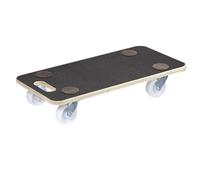 WAGNER Carrello per il trasporto, in compensato con impugnatura, 57,5 x 29 x 11 cm, portata 250 kg, per traslochi, tavola per carichi pesanti con foro di sospensione, prodotto in Germania