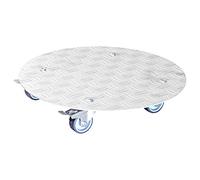 Multi Rullo Alaska Trasporto Mobile Piante Trasloco 4 Ruoli 38cm Alluminio Freni