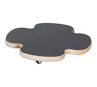 WAGNER Carrello per Piante Black Ø 33 x 4 cm I Carrello per Fiori per Interni, MDF con Rivestimento melaminico, Nero I Portavaso in Legno con Ruote I Portata 100 kg I Made in Germany - 20027601