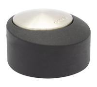 Wagner Fermaporta AVVITARE o INCOLLARE - Diametro Ø 50 x 30 mm I Fermaporta a Pavimento I Corpo in Zinco pressofuso con Effetto Inox, Protezione paracolpi in Gomma termostatica - 15518111