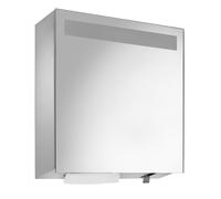 Wagner-Ewar A-Line armadietto a specchio con porta salviette di carta e dispenser per sapone a sensore, 1 anta, 727850, WP600 A-Line [Armadietti a Specchio > Armadietti a Specchio]