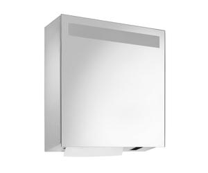 Wagner-Ewar A-Line armadietto a specchio con porta salviette di carta e dispenser per sapone a sensore, 1 anta, 727851, WP600e A-Line [Armadietti a Specchio > Armadietti a Specchio]