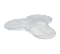 WAGNER Fermaporta 3STOP TRASPARENTE - Diametro Ø 108 x 19 mm I Cuneo da inserire sotto I Fermaporta di design in plastica pregiata trasparentee - 15698501