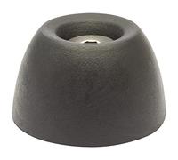 WAGNER Fermaporta a pavimento e muro da avvitare OUTDOOR CALICE - Diametro Ø 50 x 30 mm I Fermaporta di design in gomma piena con vite in acciaio inossidabile per esterni - 15520011