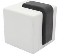 WAGNER Fermaporta DESIGN CUBO GRANDE in CEMENTE - 60 x 66 x 66 mm I Fermaporta da posizionare I Fermaporta Premium in cemento e gomma termoplastica - 15518701