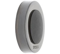 WAGNER Fermaporta AVVITARE o INCOLLARE - Diametro Ø 38 x 10 mm I Corpo in plastica pregiata trasparente, protezione paracolpi in gomma termostatica nero - 15514311
