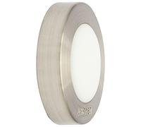 WAGNER Fermaporta AVVITARE o INCOLLARE - Diametro Ø 38 x 10 mm I Fermaporta a muro I Corpo in zinco pressofuso con effetto inox, protezione paracolpi in gomma termostatica - 15514111