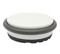 WAGNER Fermaporta BIG DISK COLORE GRIGIO - Diametro Ø 98 x 30 mm I Fermaporta da posizionare I Fermaporta premium in acciaio industriale e gomma termoplastica, 750 g - 15516801