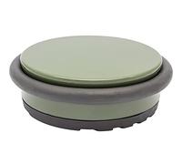 WAGNER Fermaporta BIG DISK COLORE VERDE - Diametro Ø 98 x 30 mm I Fermaporta da posizionare I Fermaporta premium in acciaio industriale e gomma termoplastica, 750 g - 15516901
