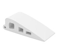 WAGNER Fermaporta CONEO DELLA PORTA - Set da 2 pezzi - 59 x 25 x 15 mm I Cuneo da inserire sotto I Fermaporta in gomma piena bianco - 15691502