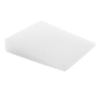 WAGNER Fermaporta CONEO DELLA PORTA - Set da 2 pezzi - 70 x 60 x 15 mm I Cuneo da inserire sotto I Fermaporta in gomma piena bianco satinato - 15692502