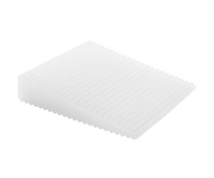 WAGNER Fermaporta CONEO DELLA PORTA - Set da 2 pezzi - 70 x 60 x 15 mm I Cuneo da inserire sotto I Fermaporta in gomma piena bianco satinato - 15692502