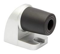 WAGNER Fermaporta HOOK - 60 x 38 x 50 mm I Fermaporta a pavimento premium da avvitare indoor e outdoor I Fermaporta pesante in zinco pressofuso effetto alluminio con paracolpo in plastica - 15500011