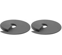 WAGNER Fermaporta STOP GRIGIO - Diametro Ø 110 x 13 mm I Cuneo da inserire sotto I Fermaporta di design in elastomero innovativo - 15697701 (Confezione da 2)