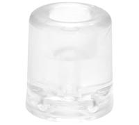 WAGNER Fermaporta VULKANO MEDIUM - Diametro Ø 31 x 34 mm I Fermaporta a pavimento/a muro da avvitare I Fermaporta trasparente in stile retro in gomma piena - 15206421