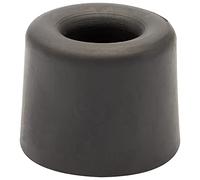 WAGNER Fermaporta VULKANO SMALL - Diametro Ø 30 x 24 mm I Fermaporta a pavimento/a muro da avvitare I Fermaporta rosso in stile retro in gomma piena - 15205221