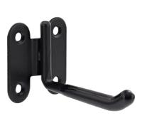 Wagner - hooks4tools - Gancio da parete SINGLE - 70 x 45 x 45 mm in acciaio rivestito nero, per elettrodomestici, vestiti, ecc. - 15209101