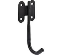 WAGNER - hooks4tools - Gancio da parete singolo - 114 x 45 x 45 mm in acciaio rivestito nero, per elettrodomestici, vestiti, ecc. - 15209001