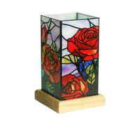 Wagner Life Lampada da tavolo LED Art Light Rose, base in legno, acrilico, colorata Wagner Life