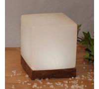 Wagner Life Lampada di sale White Line Cubo con base, USB Wagner Life