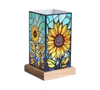 Wagner Life Lampada LED da tavolo a LED Art Light Girasole, base in legno, acrilico colorato Wagner Life