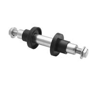 WAGNER Materiale dell'asse professionale, Ø 20 x 130 mm, per ruote con foro asse da 20 mm, vite M10 x 142 mm, dado e dischi, acciaio zincato/plastica - 13044600