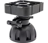 Wagner Piedino da cucina/mobili/piedino regolabile/base regolabile - cucina - plastica nera diametro Ø 80 x 100 - 120 mm con piastra a vite - 12039200