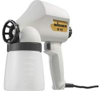 Wagner Pistola a Spruzzo W 95 vernici a base di solventi e idrosolubili - Ambiente Interno/Esterno, capacità 600 ml, 10 m²-15 min, 70 W