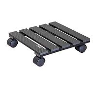WAGNER Plant Roller - WPC - Compositi plastici in legno, resistenti alle intemperie, antracite, 29 x 29 x 8,3 cm, portata massima 60 kg - 20050001