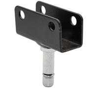 WAGNER Profilo a U + penna, 2 pezzi, 22 x 16/20 x 25/Ø 8 mm x altezza 20/30/55 mm, rullo per mobili con attacco 8 mm, acciaio zincato/rivestito, anello di serraggio - 11918899