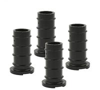 Wagner QuickClick® 15785800 - Set di 4 feltrini per sedie, base nera da inserire, in plastica Smart, diametro Ø 12/16 x 3/25 mm, inclinazione 0°, prodotto in Germania