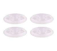 WAGNER QuickClick 15824704 - Feltrini per mobili TENO System, set da 4 pezzi, diametro 50 mm, sostituibili, in plastica per gambe mobili TENO Ø 60 mm, prodotto in Germania