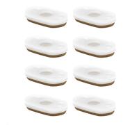 Wagner QuickClick® 16783200 - Set di 8 feltrini di ricambio intercambiabili, 32 x 17 mm, per base 35 x 20 mm, prodotto in Germania
