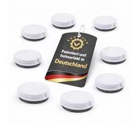 Wagner QuickClick, feltrini per mobili, reversibili, in feltro di lana + plastica, set da 8 pezzi, intercambiabili, diametro 20 mm, per base Ø 20 mm, brevettati e prodotti in Germania