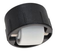 WAGNER Rullo morbido per volante/trapano Roller-Mini - Ø 15 mm, alloggiamento in plastica nera Ø 26/25 x 13/5 mm, perno in metallo, portata 50 kg, prodotto in Germania, 01704901